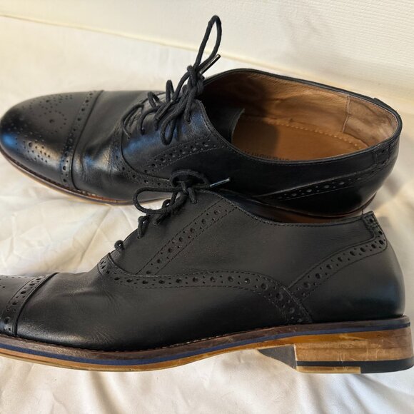 Johnston & Murphy Conard Cap Toe Oxford Men’s Shoes Black Calfskin Leather 10.5 main image 5